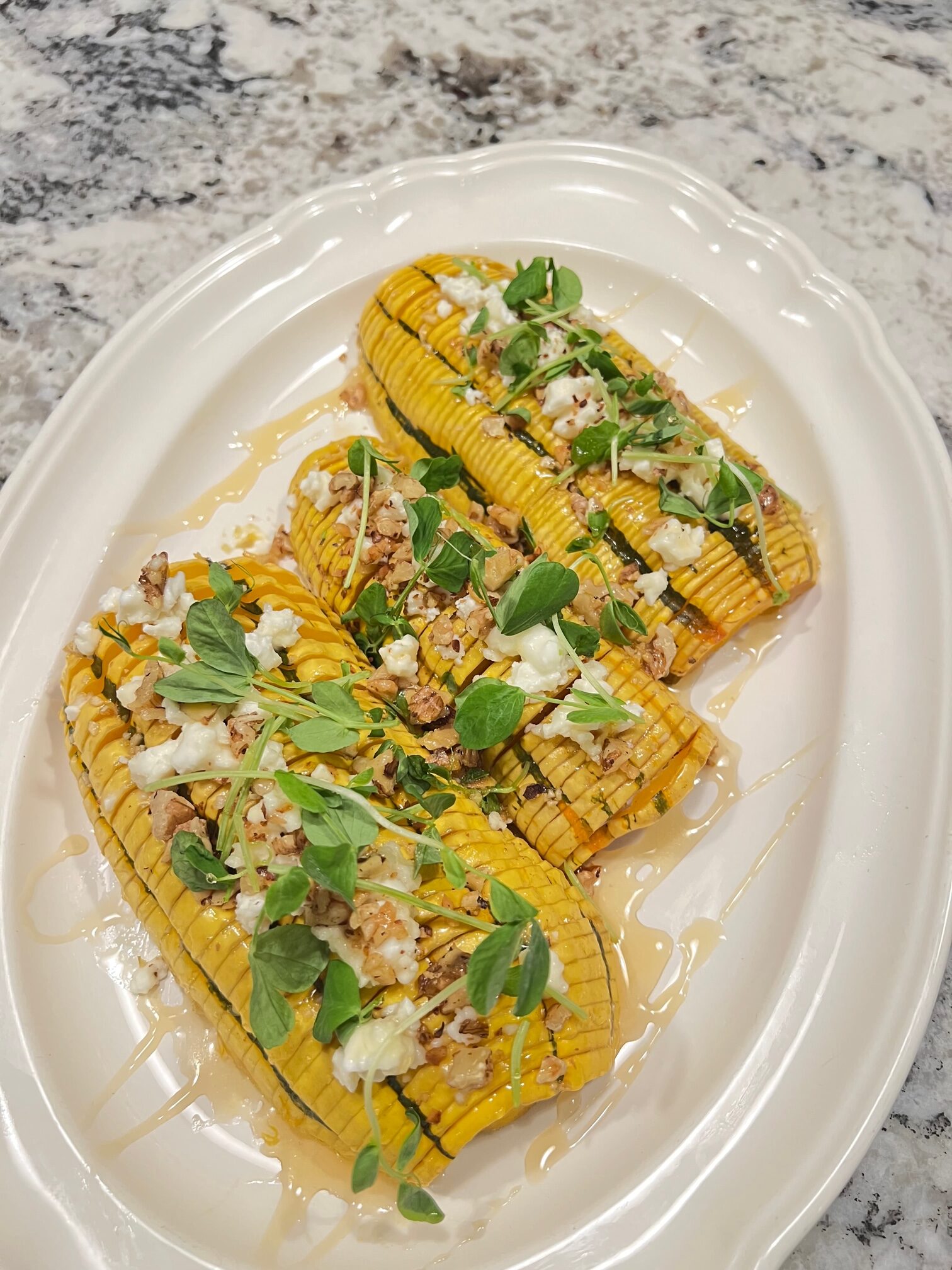 Hasselback Delicata Squash Recipe