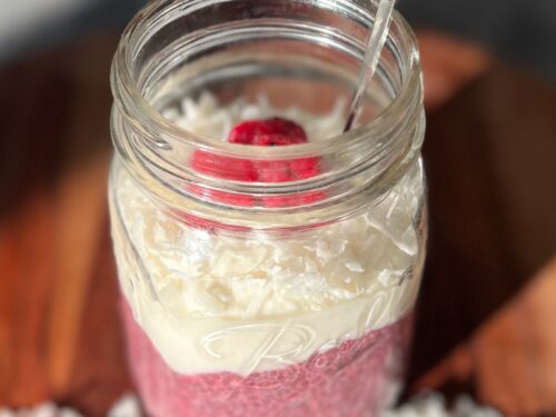 Dragonfruit Coconut Chia Pudding